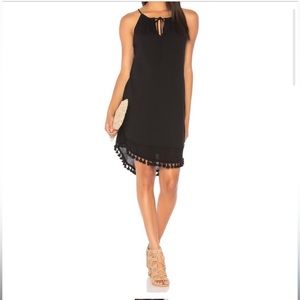 Michael Stars Karla Tassel Detail Knit Halter Dress Size  M NWT